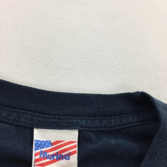 Vintage USPS Priority Mail Flat Rate Box Short Sleeve T-Shirt 2XL Mens Navy Blue - Picture 3 of 6